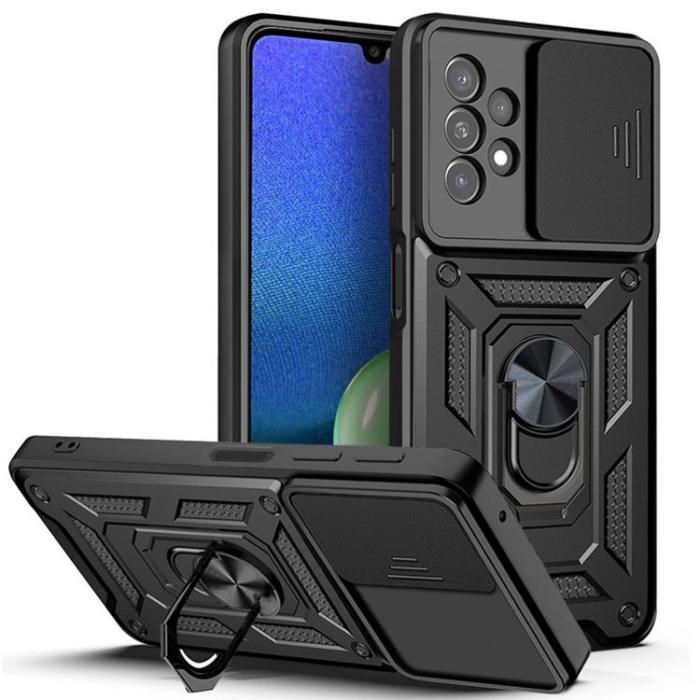 UTGATT - Camshield Pro Skal Galaxy A13 4G/LTE - Svart