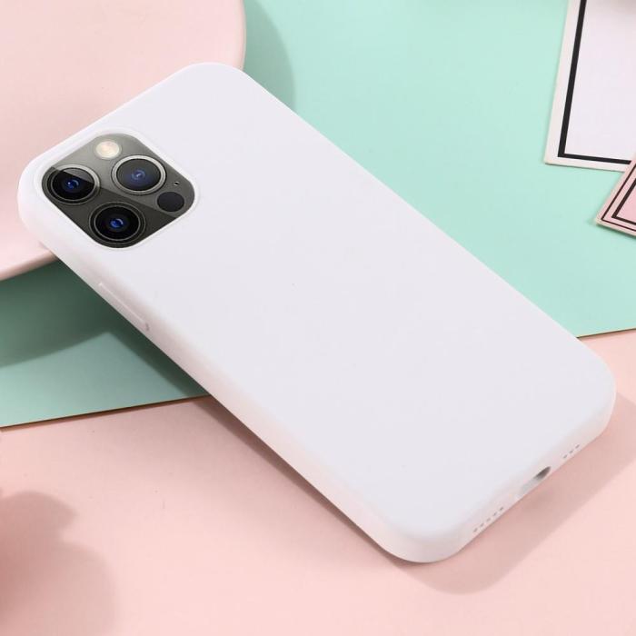 A-One Brand - MagSafe Liquid Silicone Skal iPhone 13 Pro - Vit