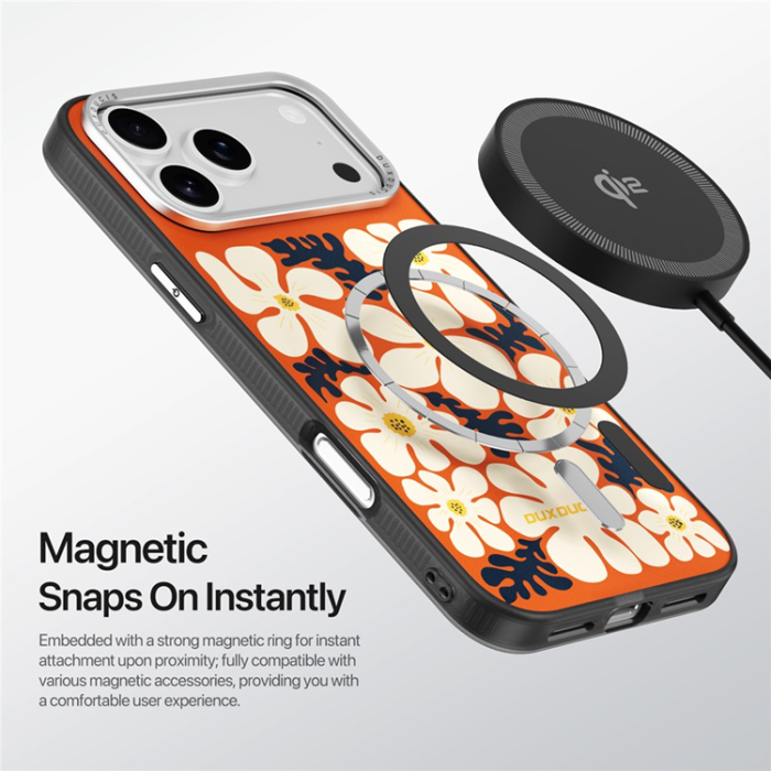Dux Ducis - DUX DUCIS iPhone 17 Pro Mobiskal MagSafe Moro - Orange