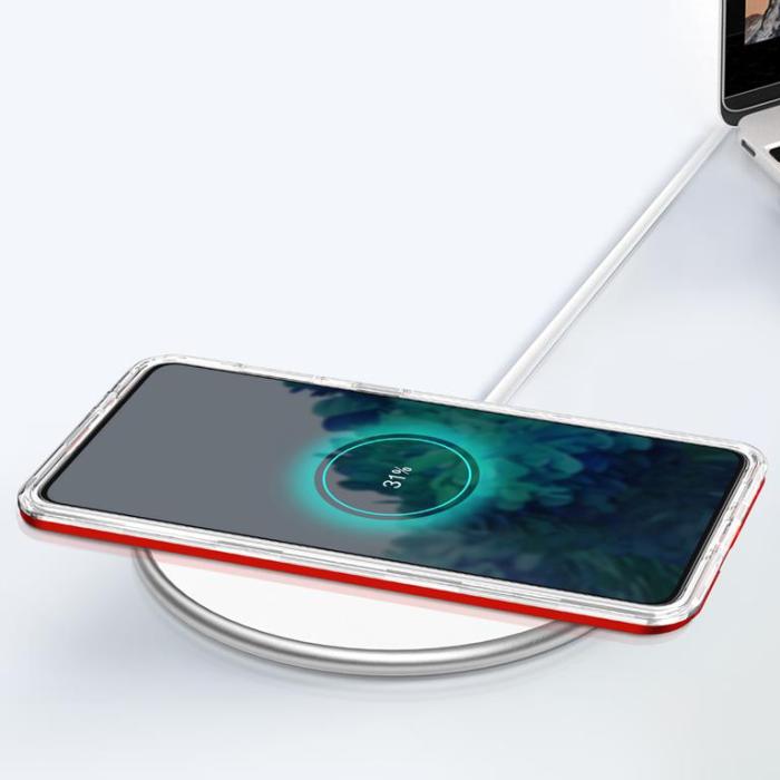 OEM - Galaxy S21 Plus 5G Skal Clear 3in1 - Röd