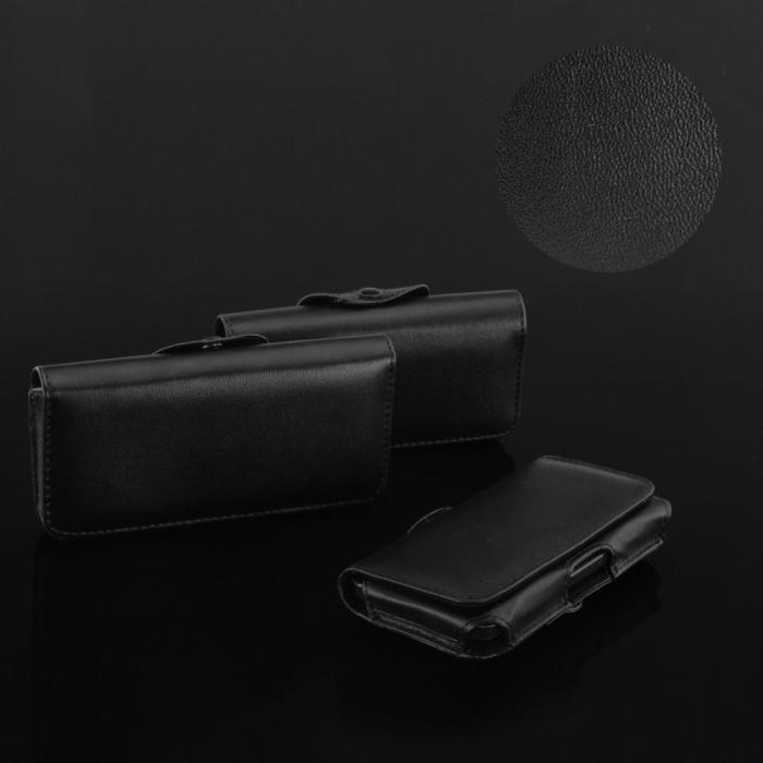 OEM - Universal Fodral Horizontal Chic VIP Model 6 Eco Läder - Svart