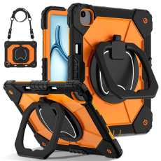 A-One Brand - iPad Air 13(2025/2024) Skal Kickstand - Svart/Orange