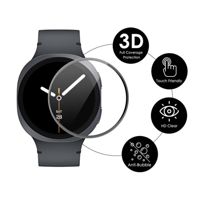 HAT PRINCE - [10-Pack] Hat Prince Galaxy Watch 8 (44mm) Härdat Glas Skärmskydd
