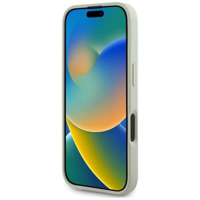 Guess - Guess iPhone 16 Mobilskal Grained Big 4G Small Classic Logo - Grön