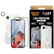 PanzerGlass - [3in1] CARE iPhone 16e Skal, Härdat Glas, Kameralinsskydd