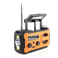 Pristar - Pristar Radio FM med Ficklampa 4000 mAh YX328 - Orange