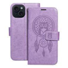 OEM - iPhone 15 Plånboksfodral Mezzo Dreamcatcher - Lila
