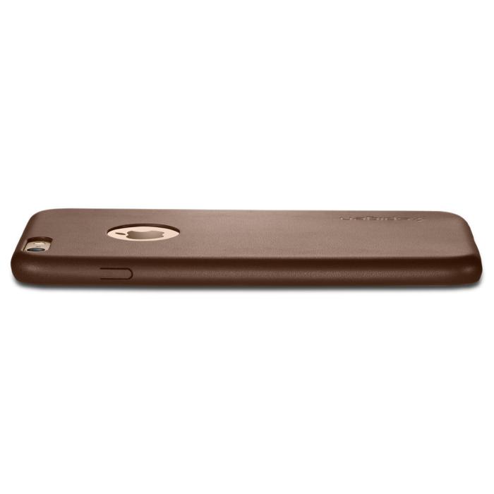 Spigen - SPIGEN Leather Fit Skal till Apple iPhone 6(S) Plus - Blå