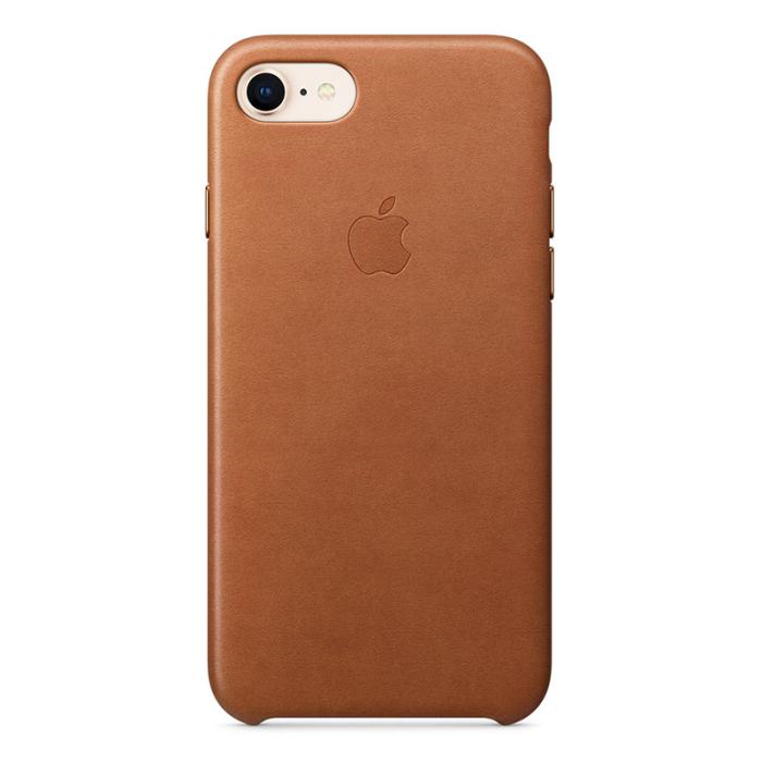 UTGATT4 - Apple Leather Case iPhone 8 Sadd Brown