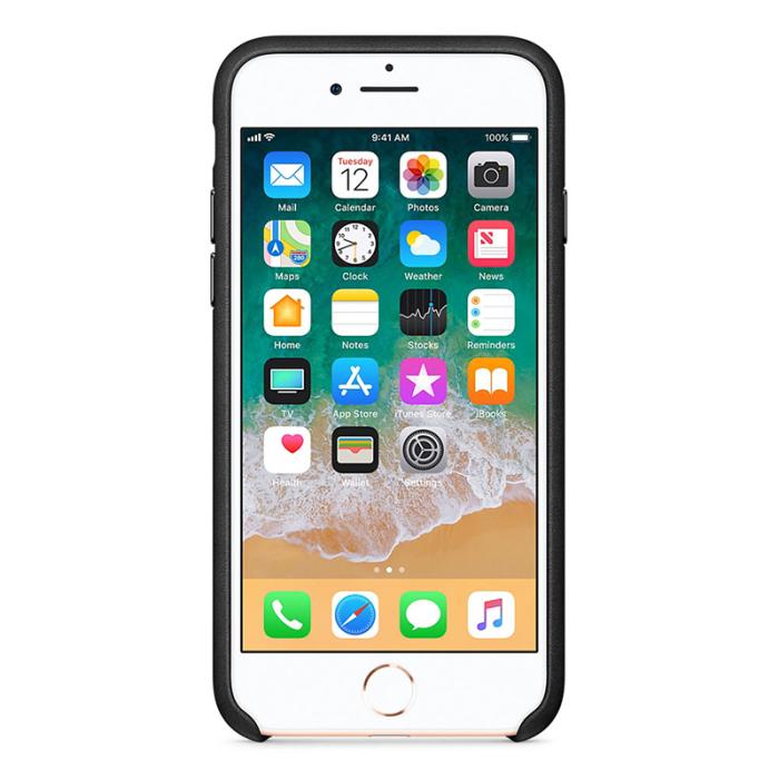 UTGATT4 - Apple Leather Case iPhone 8 Black