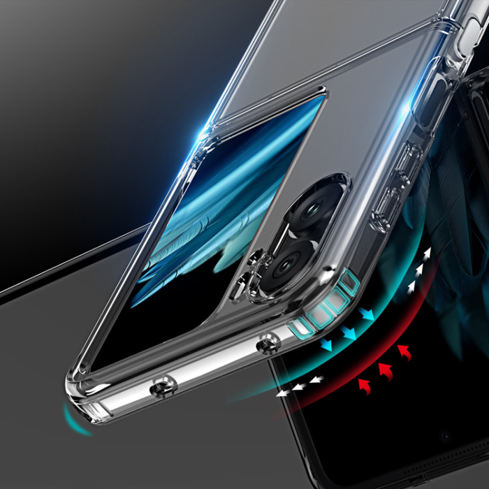Dux Ducis - Dux Ducis Oppo Find N2 Flip Mobilskal Clin - Transparent