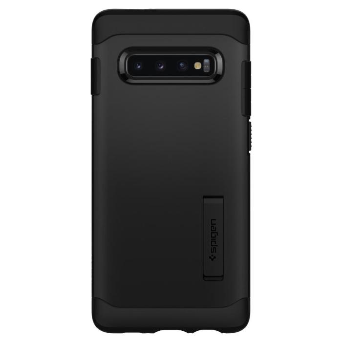 UTGATT4 - SPIGEN Slim Armor Skal till Samsung Galaxy S10 - Svart