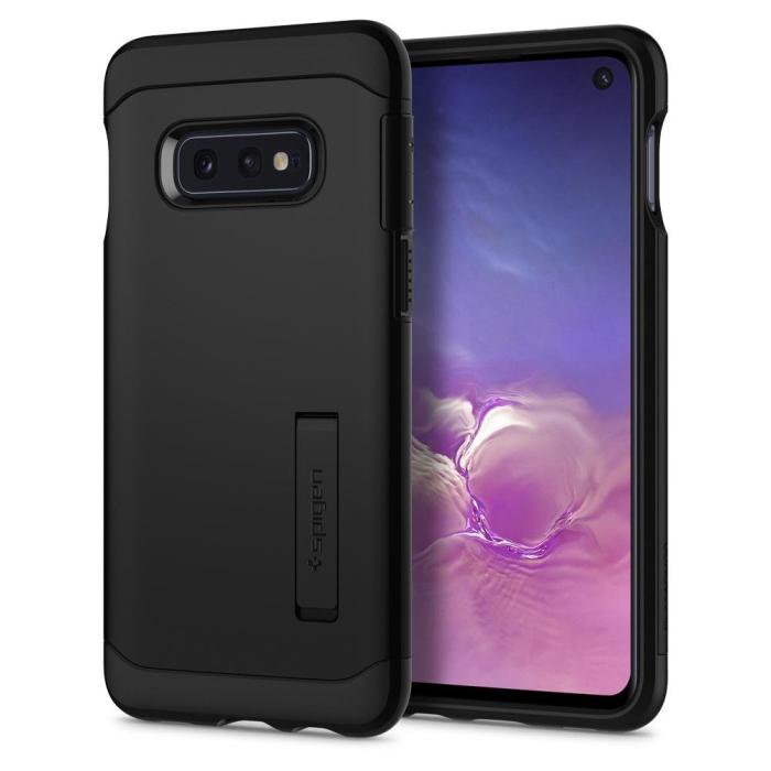UTGATT4 - SPIGEN Slim Armor Skal till Samsung Galaxy S10E - Svart