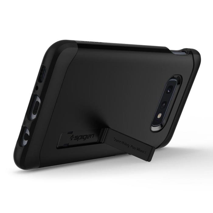 UTGATT4 - SPIGEN Slim Armor Skal till Samsung Galaxy S10E - Svart