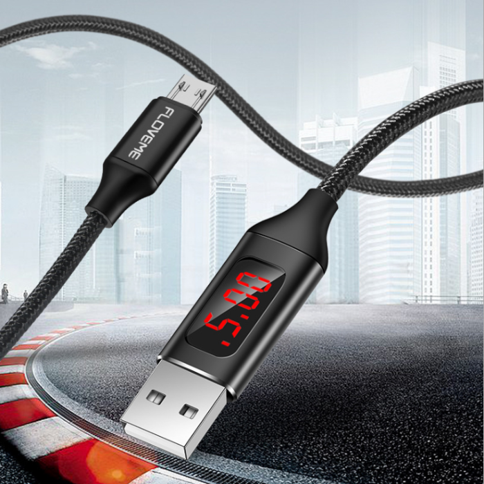 UTGATT1 - Floveme Micro USB Laddningskabel med Display