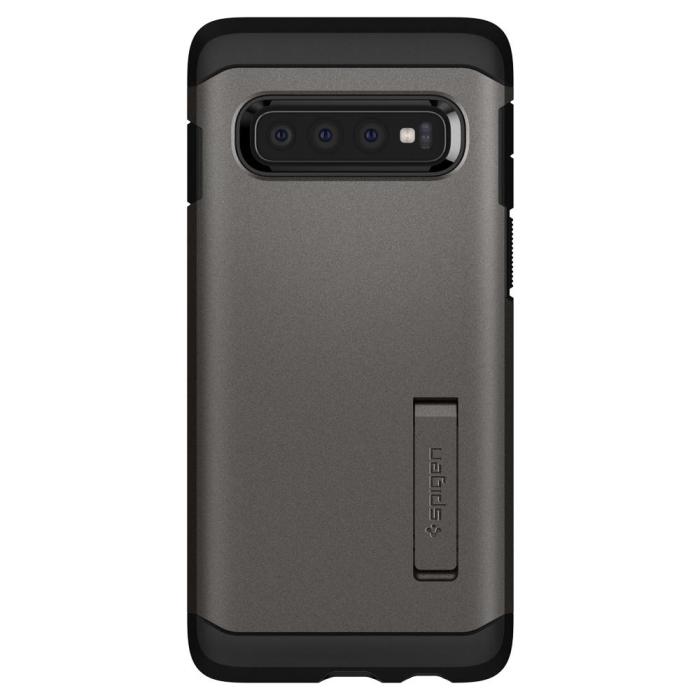UTGATT4 - SPIGEN Tough Armor Skal till Samsung Galaxy S10 - Grå