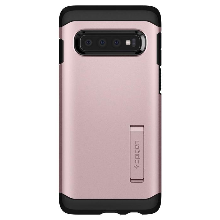 UTGATT4 - SPIGEN Tough Armor Skal till Samsung Galaxy S10 - RoséGuld