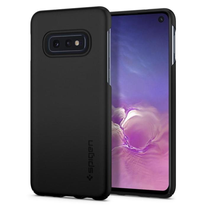 UTGATT4 - SPIGEN Thin Fit Skal till Samsung Galaxy S10E - Svart