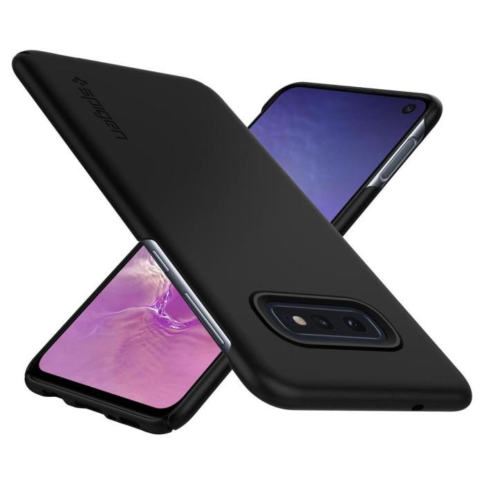UTGATT4 - SPIGEN Thin Fit Skal till Samsung Galaxy S10E - Svart