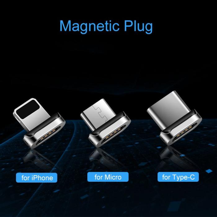 UTGATT5 - Elough E05 lightning Magnetisk kabel 100Cm/3A Svart