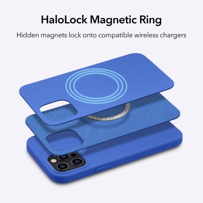 UTGATT1 - ESR Cloud Halolock Magsafe Skal iPhone 12 / 12 Pro - Midnight Blå