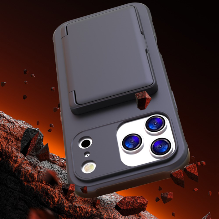 A-One Brand - iPhone Air Mobilskal Korthållare Mirror Kickstand