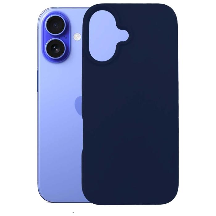 3MK - 3MK iPhone 16 6.1 Mobilskal Silikon - Marinblå