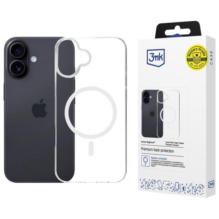 3MK - 3MK iPhone 16 Mobilskal MagSafe Armor - Clear
