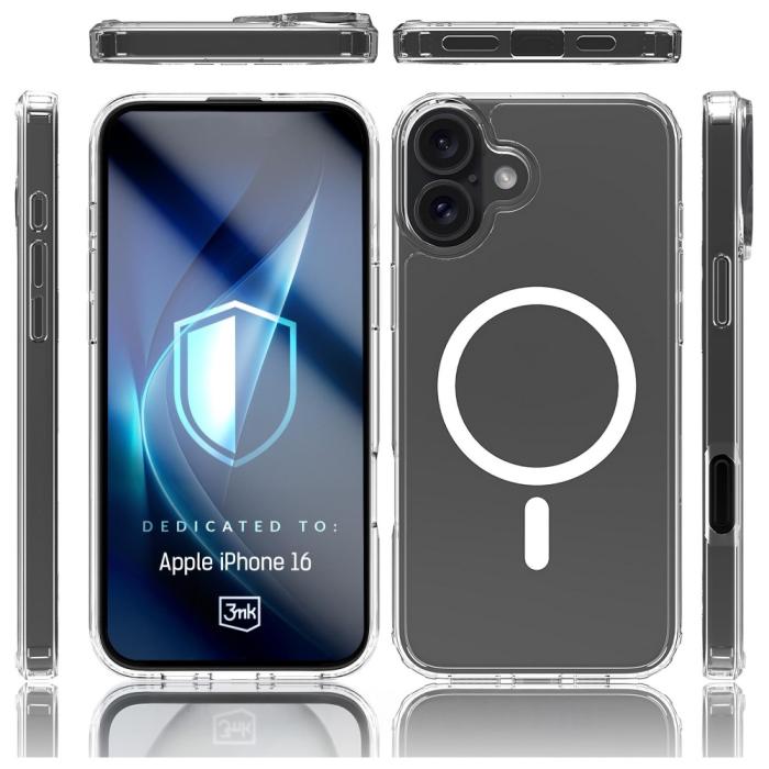 3MK - 3MK iPhone 16 Mobilskal MagSafe Armor - Clear