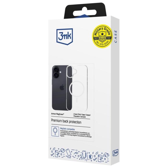 3MK - 3MK iPhone 16 Mobilskal MagSafe Armor - Clear