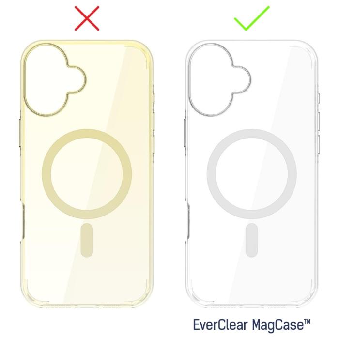 3MK - 3MK iPhone 16 Mobilskal MagSafe EverClear - Genomskinlig