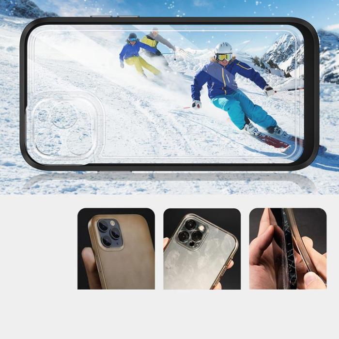 OEM - iPhone 11 Pro Max Skal Clear 3in1 - Svart
