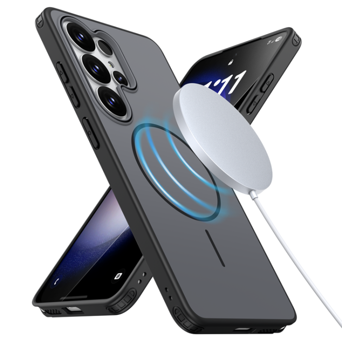 A-One Brand - Mobilskal för Galaxy S26 Ultra MagSafe Hybrid Armor T - Svart
