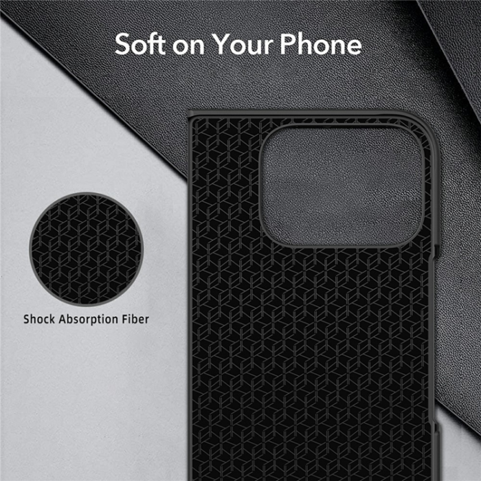 A-One Brand - Google Pixel 10 Pro Fold Mobilskal Skin-Feel Rubberized - Svart