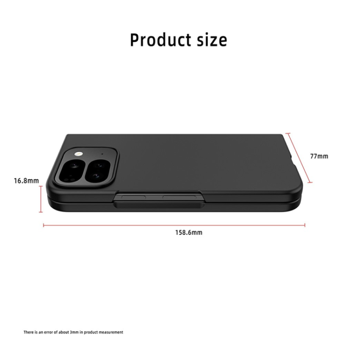 A-One Brand - Google Pixel 10 Pro Fold Mobilskal Skin-Feel Rubberized - Svart