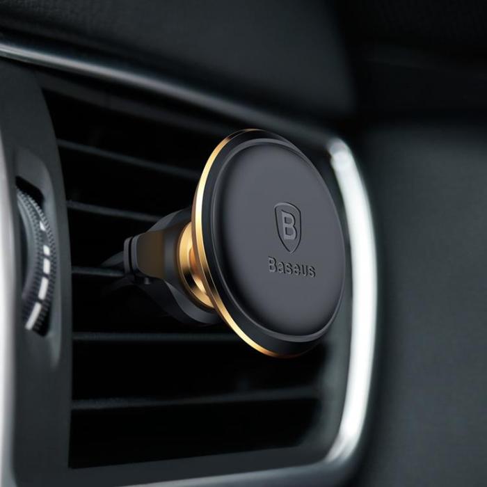 BASEUS - Baseus Magnetisk Bilhållare För Ventilationsgaller - Guld