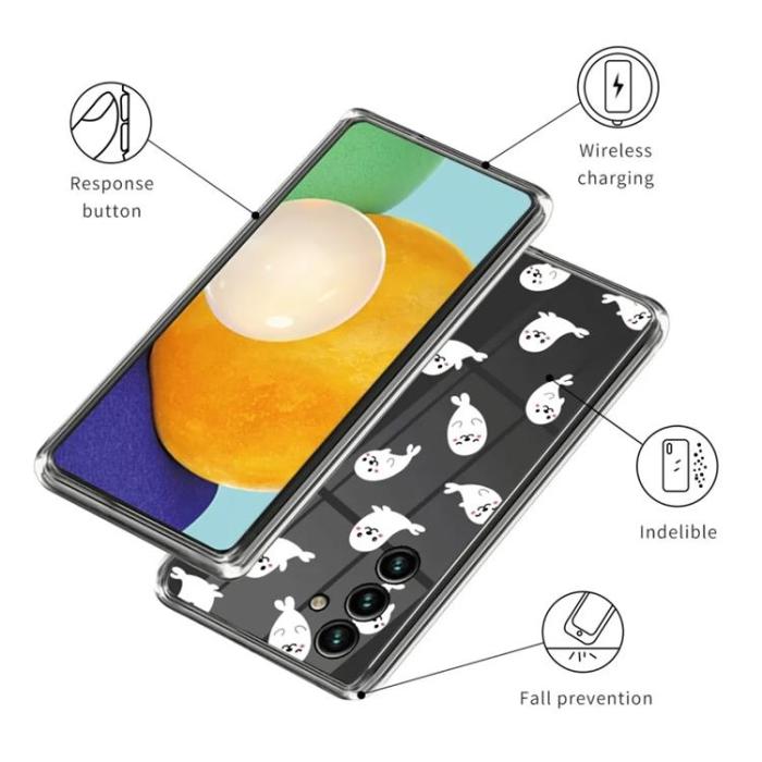 Taltech - Galaxy A55 Mobilskal IMD-Mönster Tryckt - Tätningar