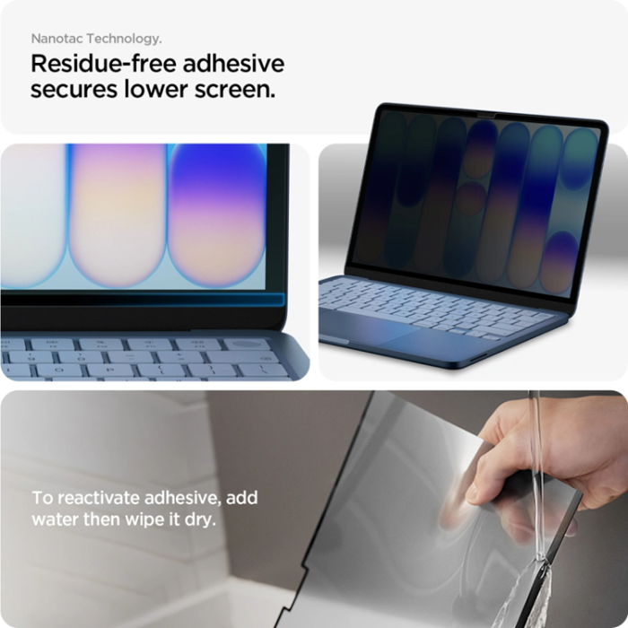 Spigen - Spigen Plastfilm Skärmskydd För Macbook Neo 13 Privacy - Svart