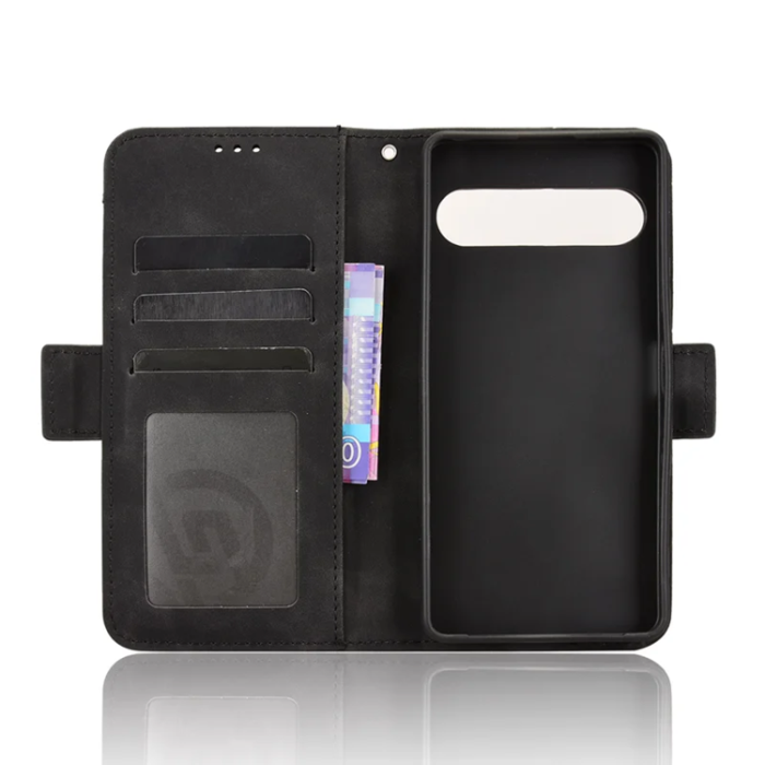 A-One Brand - Sony Xperia 10 VII Plånboksfodral Läder - Svart