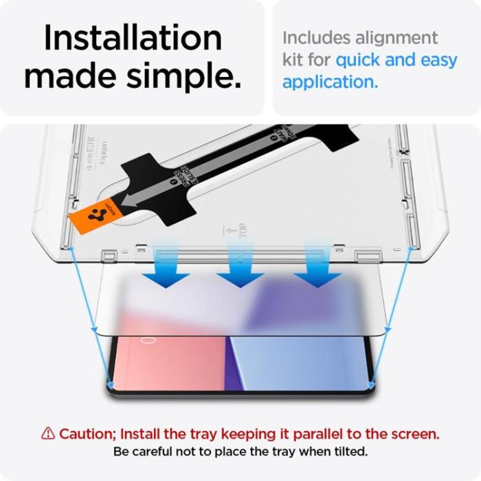 Spigen - Spigen iPad Air 11 (2024) Härdat Glas Skärmskydd Paper Touch - Clear