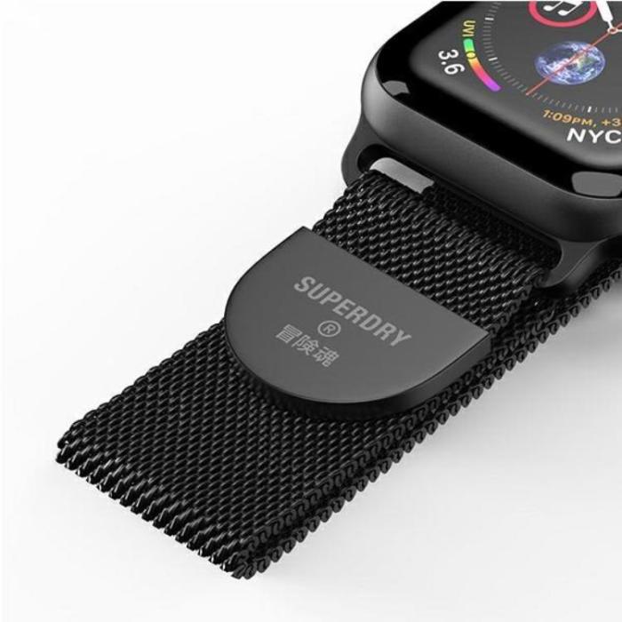 Superdry - Superdry Chainmail Band Apple Watch 38/40/41 mm - Svart