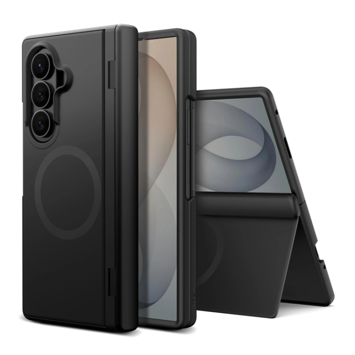 Spigen - Tech-Protect Mobilskal För Galaxy Z Fold 8 Ultra Magsafe Kevlar Aura - Svart