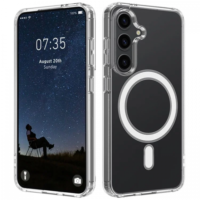 Galaxy S23 Mobilskal MagSafe Anti Shock 1.5 mm - Transparent | 2353 | AlltMobil