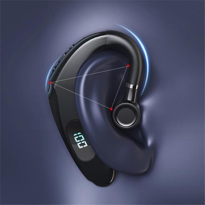 OEM - Single In-Ear Hörlur Bluetooth med Digital LED-Display Earhook Q20