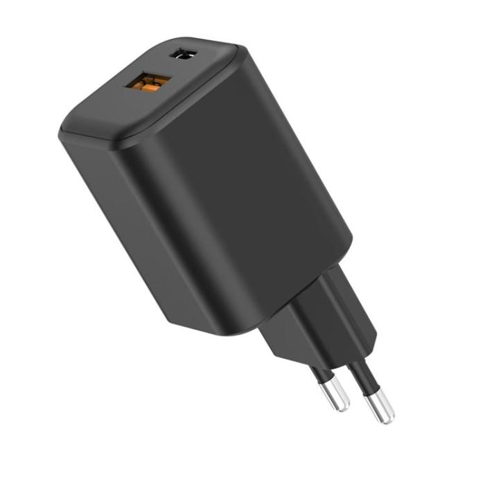 QUALO - QUALO Snabbladdare 65W 1xUSB-C 1xUSB-A Nano QLSN-CA-45-01 - Svart