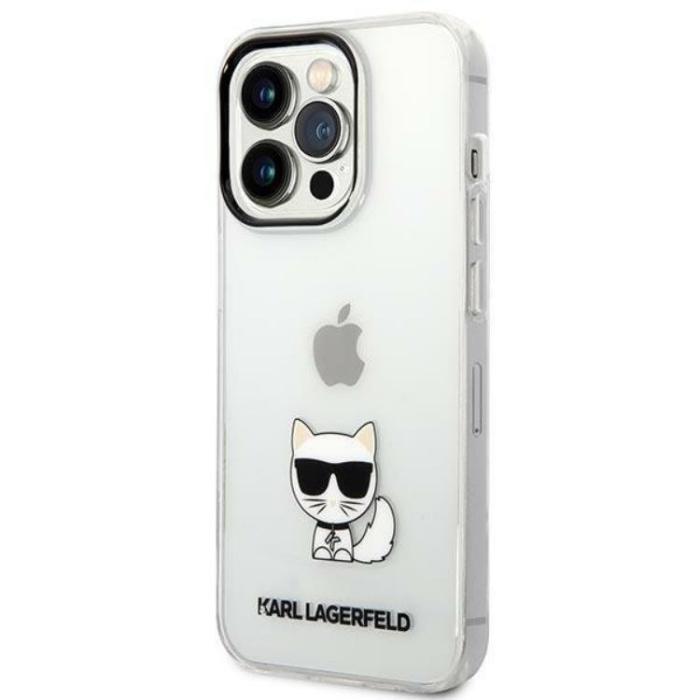 KARL LAGERFELD - Karl Lagerfeld iPhone 14 Pro Max Skal Transparent Choupette Body