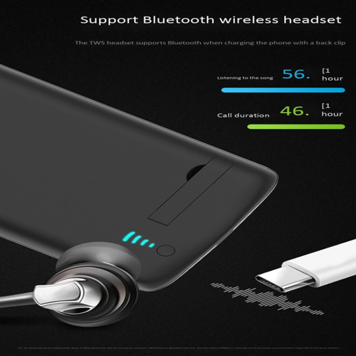 A-One Brand - Galaxy S20 Ultra Batteriskal Kickstand 6000mAh - Svart