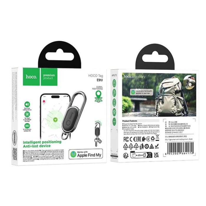 Hoco - Hoco Locator Apple Find My E91J - Svart