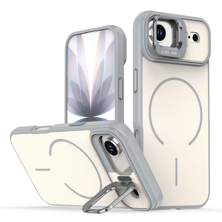 iPhone Air Mobilskal MagSafe Skin-Touch Kickstand - Grå (Grå) | 2353 | AlltMobil