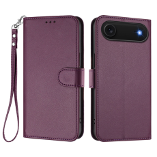 A-One Brand - iPhone 17 Air Plånboksfodral Läder med Handledsrem - Lila